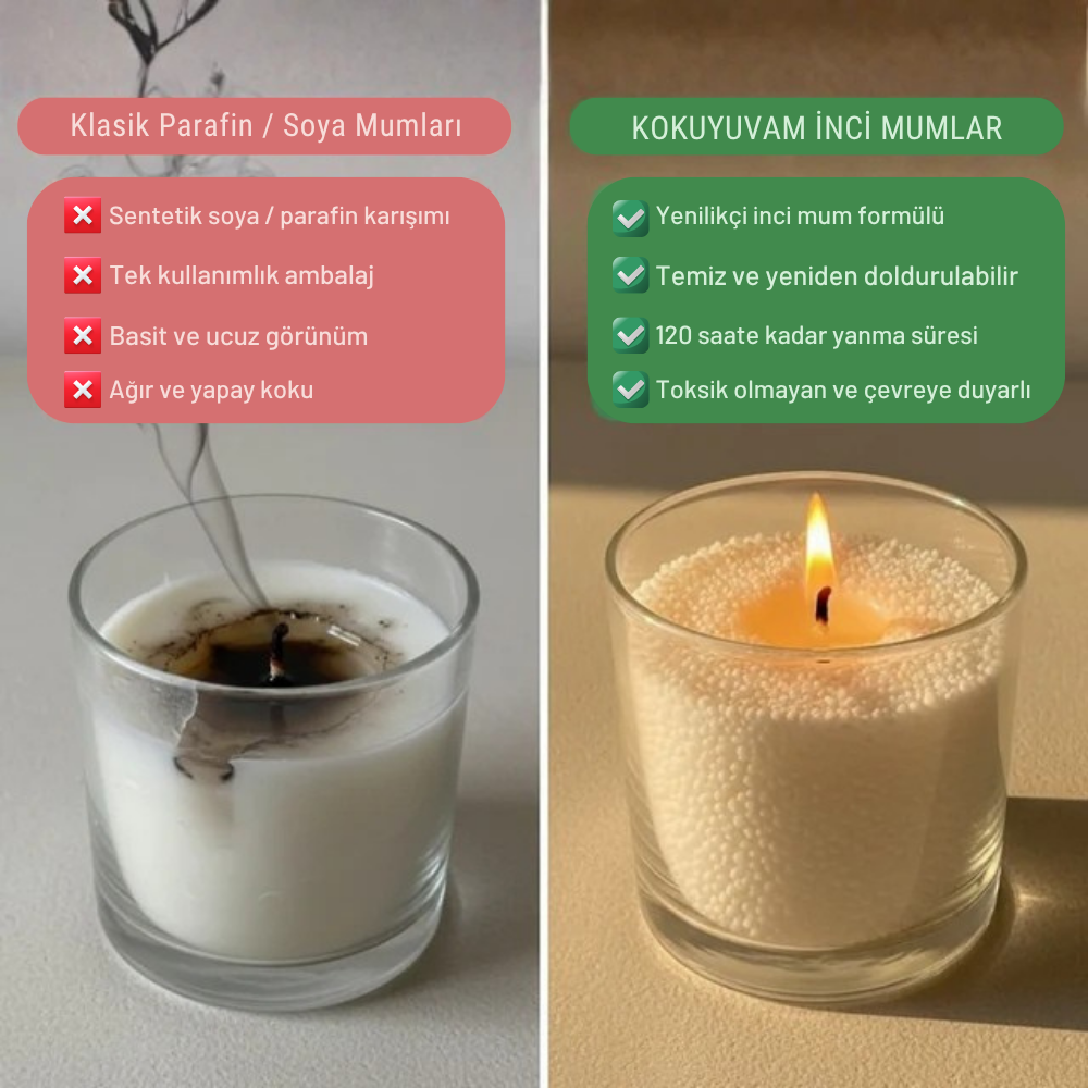 Kokuyuvam® - İnci Mum