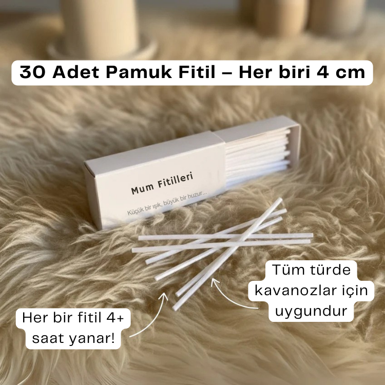 Pamuklu Mum Fitili