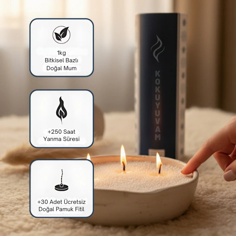 Kokuyuvam® - İnci Mum